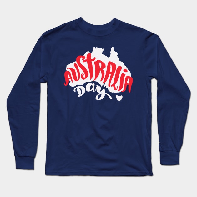 Australia Day Long Sleeve T-Shirt by Mako Design 